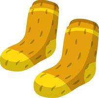 Warm wool socks. Flat illustration vector