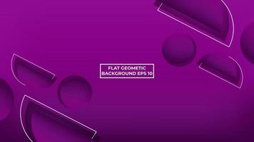 Violet Flat Geometric Background v2 vector