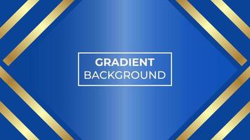 Gradient with gold and blue color Background, easy to edit vector