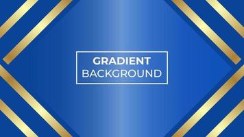 Gradient with gold and blue color Background, easy to edit vector