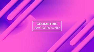 geométrico con fondo de color rosa y morado, fácil de editar vector