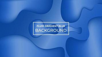 Fluid gradient blue Background, easy to edit vector