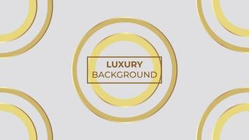 Luxury Background with golden overlapping circles, easy to edit vector