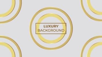 Luxury Background with golden overlapping circles, easy to edit vector