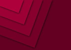 Red Background Geometric Overlap Layer Paper Cut on Dark with Space Design vector