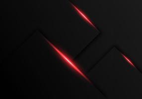 sombra de línea de luz roja abstracta sobre fondo futurista de lujo moderno de diseño gris oscuro vector
