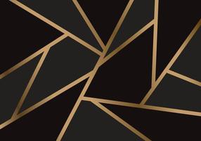 Modern Mosaic Wallpaper Dark Black and Golden Lines Pattern Background Texture vector