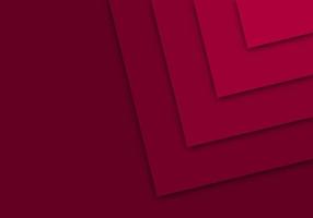 Red Background Geometric Overlap Layer Paper Cut on Dark with Space Design vector