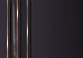 Abstract Shiny Gradient Gold Lines Diagonal Overlap Luxurious Dark Background with Copy Space for Text vector