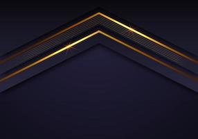 Abstract Shiny Gold Lines Diagonal Overlap Luxurious Dark Navy Purple Background with Copy Space for Text vector