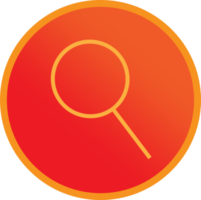 Search icon button sign design png