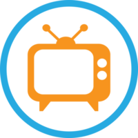 diseño de símbolo de signo de icono de tv png