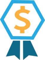 Dollar money icon sign symbol design png