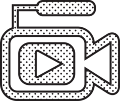 design de símbolo de sinal de ícone de câmera de vídeo png