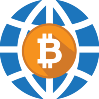 Bitcoin icon sign symbol design png