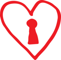 Heart hand draw icon sign design png