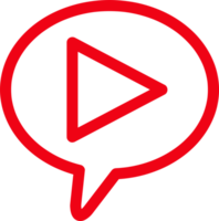 Schaltfläche Video-Player-Symbol-Zeichen-Design png