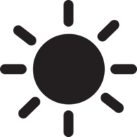 Sun Icon sign symbol design png