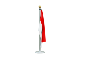 Flag Of indonesia 3d Rendering png