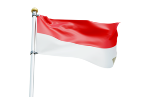 Flag Of indonesia 3d Rendering png