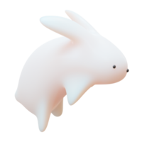 Mid Autumn Rabbit 3D Element png