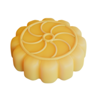 half herfst maan cake 3d element png