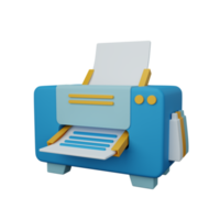 3d rendering print isolated useful for user interface, apps and web design illustration png