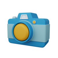 Fotocamera di rendering 3d isolata utile per l'interfaccia utente, le app e l'illustrazione del web design png