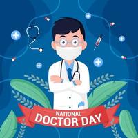 National Doctor Day Concept vector