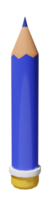 rendu 3d du crayon png