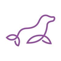 Seal Animal Logo Icon Symbol Vector Graphic Design
