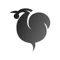 logotipo o icono de animal de pollo vector