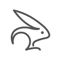 Rabbit Animal Logo or Icon vector