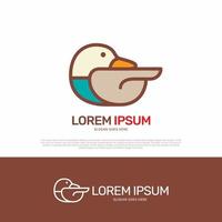 Duck animal logo icon design vector