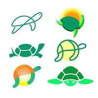 símbolo de icono de logotipo de tortuga vector