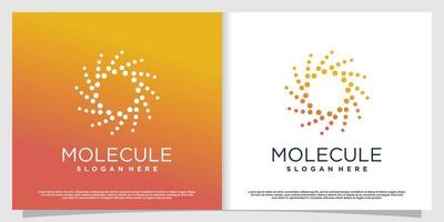 Molecule logo design with modern creative concept Premium Vector part 2