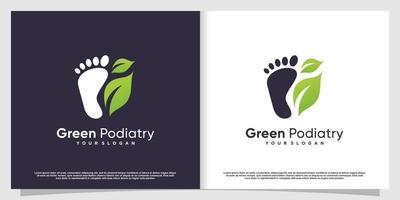 Podiatrist logo with creative element style Premium Vector part 7