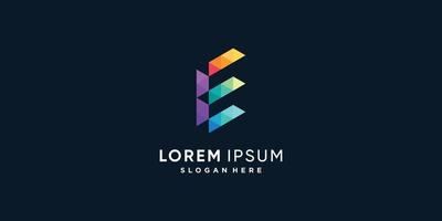 colección de logotipos e con concepto creativo moderno premium vector parte 4