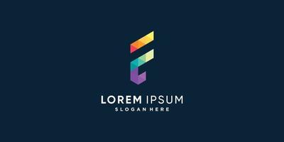 colección de logotipos f con concepto de elemento creativo premium vector parte 4