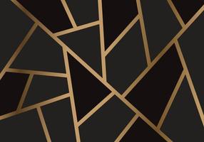 Modern Mosaic Wallpaper Dark Black and Golden Lines Pattern Background Texture vector