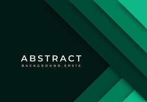 Green Background Geometric Overlap Layer Paper Cut on Dark with Space Design vector