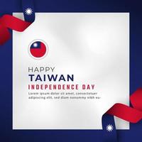 Happy Taiwan National Day October 10th Celebration Vector Design Illustration. Template for Poster, Banner, Advertising, Greeting Card or Print Design Element