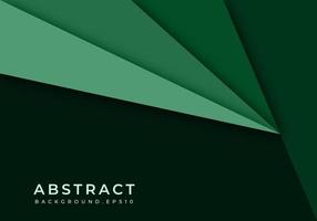 papel de capa de superposición geométrica de fondo verde cortado en oscuro con diseño de espacio vector