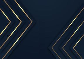 Abstract Shiny Gold Lines Diagonal Overlap Luxurious Dark Navy Purple Background with Copy Space for Text vector