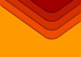 papel de capa de superposición geométrica de fondo naranja cortado en oscuro con diseño de espacio vector