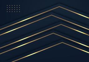 Abstract Shiny Gold Lines Diagonal Overlap Luxurious Dark Navy Purple Background with Copy Space for Text vector