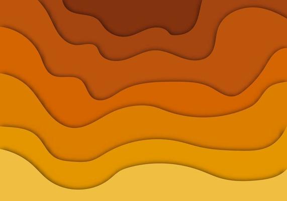 Stylish Modern 3D Paper Cut Art Template with Abstract Curve Shapes Background for Flyer, Banner, Presentation and Poster