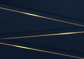 Abstract Shiny Gold Lines Diagonal Overlap Luxurious Dark Navy Purple Background with Copy Space for Text vector