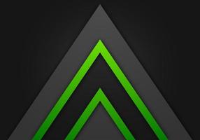 Abstract Green Arrow Dark Grey Shadow Line with Blank Space Design Modern Futuristic Background Geometric Overlap Layer Paper Cut Style vector