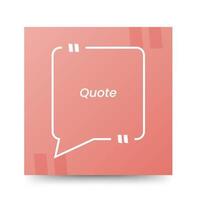 Quote frames blank templates on white background vector